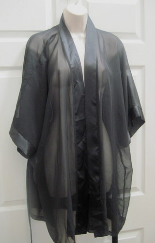 Vestido transparente negro vintage para mujer Intime of California talla mediana - Imagen 4 de 14