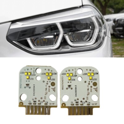 White DRL Angel Eye LED Boards For 2019 2020 2021 BMW X3 G01