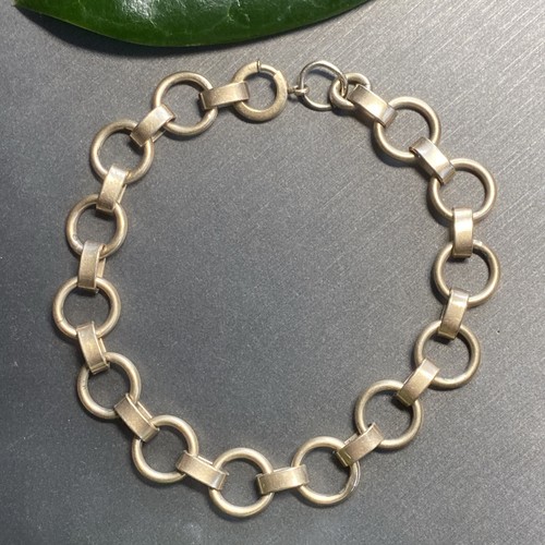 Vintage Bracelet 12K Gold Filled Estate Fine Jewelry Pre-owned Round Oval 7.5" - Picture 6 of 20