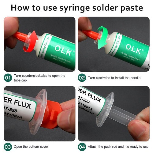 SMD No-Clean Welding Flux 10cc BGA PCB Repair Rosin Solder Paste Lead-Free - Imagen 6 de 25