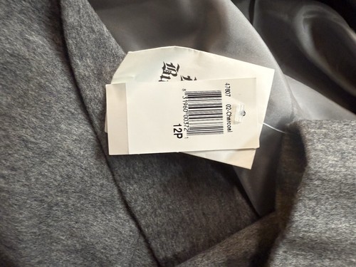 Bloomingdale’s Women’s Cashmere Blazer Jacket Size 12P Gray NWT - Picture 10 of 13