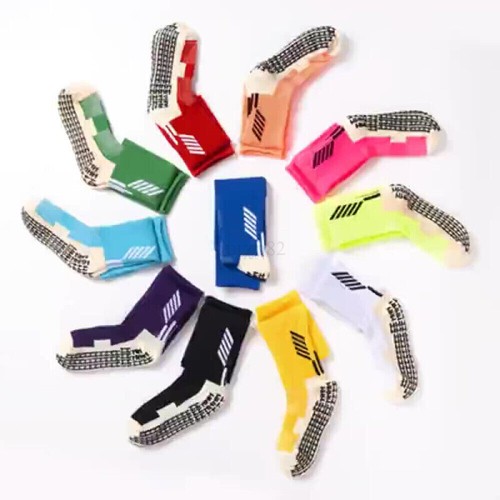 AU Long Anti-slip Grip Football Socks For Men Women Boys Girls Rugby Sports Sock - Picture 6 of 20