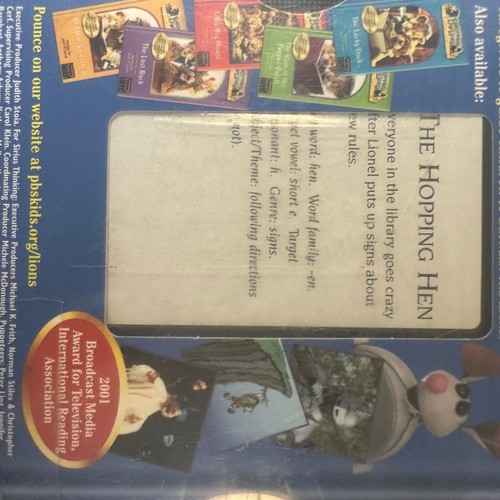 3 Used Between the Lions VHS Tapes Hopping Hen Stop That Chicken Teachers Pet - Picture 7 of 7