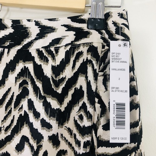 Antonio Melani Call Of the Wild Evie Animal Print Skirt sz 2 leopard NWT $139 - Picture 3 of 7