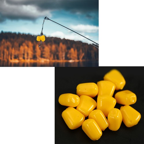 Plastic Sweetcorn Fishing Fake Corn For Carp 50Pcs Outdoor Freshwater Soft MU - Picture 9 of 11