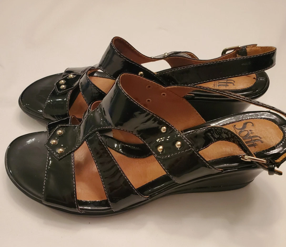 Sofft black sandals sale