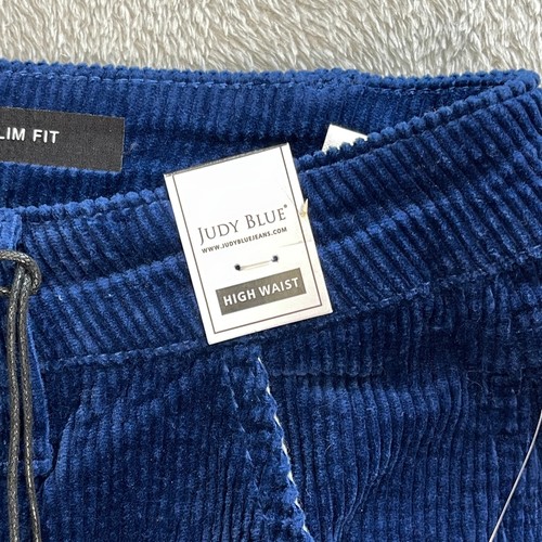 Judy Blue Jeans Damen 32 High Waist Cord Slim Fit Blau Nähte Fix Outdoorsy - Bild 12 von 17