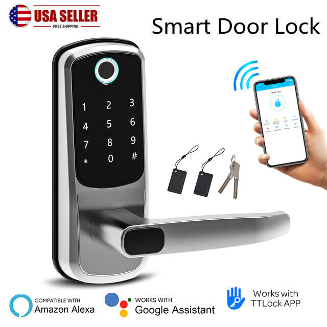 Smart Lock Fingerprint Alexa, Google Assistant Door Lock