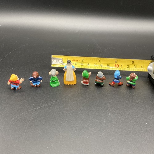 Disneykins Snow White Seven Dwarfs Marx 1960s complete set no boxes - Picture 10 of 22
