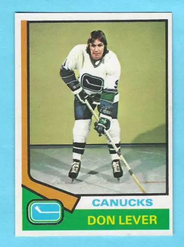 1974-75 OPC 94 Don Lever Vancouver Canucks! NM-MT!    *SET BREAK*