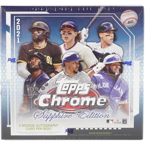 Topps 2021 Chrome Sapphire Edition Card Box 10 boxes 1 RC auto per box!!!