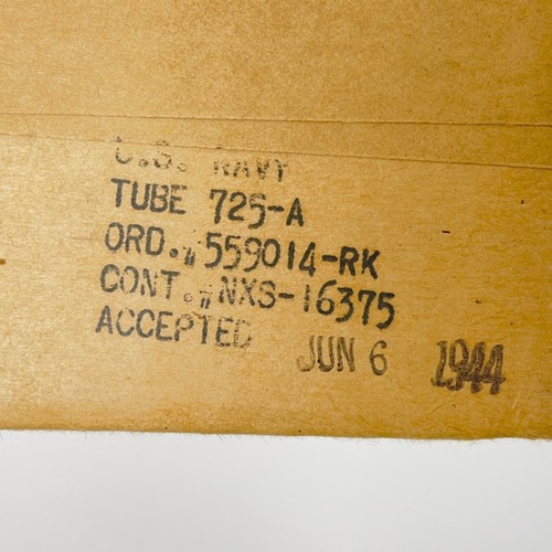 Factory Sealed 1944 Western Electric Tube 725A Navy Aircraft WW2 Tube Unopened - Picture 6 of 14