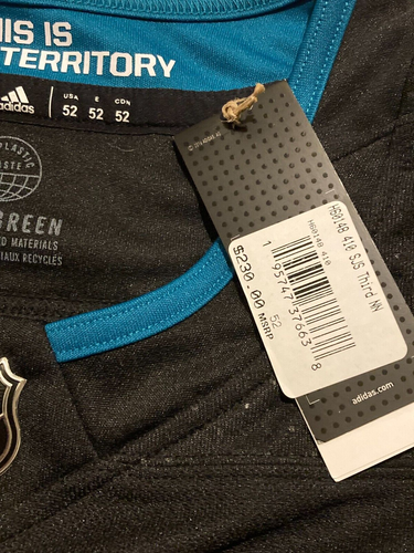 Sz 52/Large - Adidas NHL San Jose Sharks Erik Karlsson Authentic Hockey Jersey - Picture 3 of 4