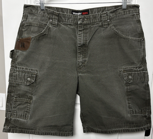 Wrangler Riggs Ranger Relaxed Fit Ripstop Cargo Workwear Shorts- Men's 40