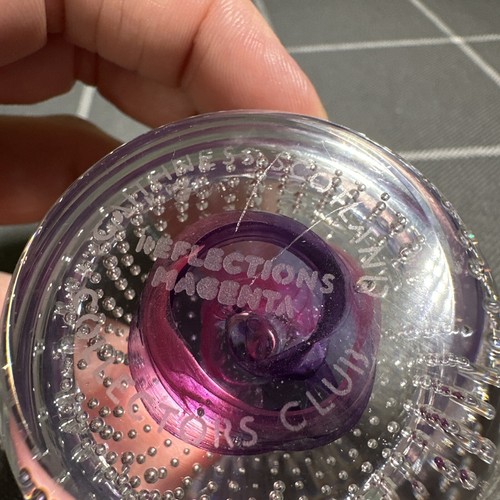 Caithness Scotland Reflections Magenta Paperweight Purple Pink 2" - Picture 8 of 8