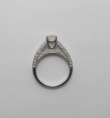 1CT Natural Diamond Anniversary Solitaire Engagement Wedding Ring 14K White Gold - Picture 2 of 12