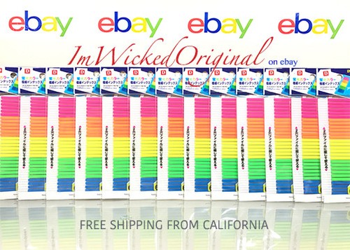 600 NEÓN Color Texto Marcador Página Bandera Marcador Adhesivo Post-lt Nota Índice Pestañas - Imagen 1 de 3