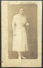 Pretty Woman RPPC Vintage Real Photo Postcard Unposted