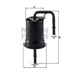 FUEL FILTER MANN-FILTER WK 614/45 FOR MAZDA