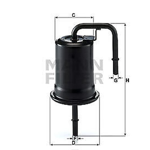 FUEL FILTER MANN-FILTER WK 614/45 FOR MAZDA - Picture 1 of 2