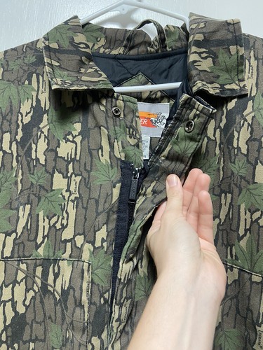 Winchester Conceal Zip& Snap Up Green Camouflage Overalls Mens Size M Worn - Picture 5 of 20