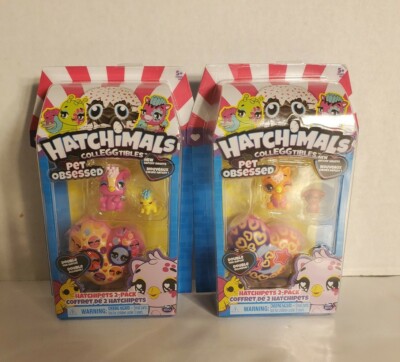 HATCHIMALS COLLEGGTIBLES PET OBSESSED  HATCHIPETS 2 PACK. LOT OF 2