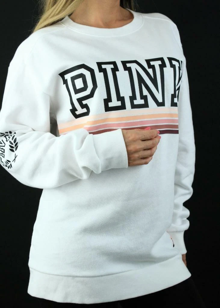 Pink campus crew best sale sweatshirt