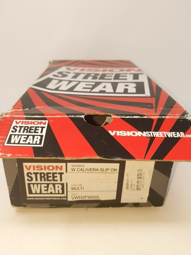 Vision Street Wear Slip On Day of the Dead Black Sugar Skull Shoes Womens' 5.5 - Picture 7 of 7