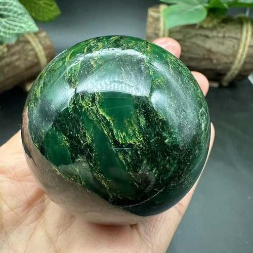 1pc Natural emerald Quartz Ball Crystal polished Sphere Healing energy gift 50mm - Picture 12 of 20