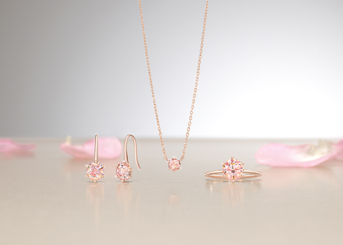 J.Estina Pinkmond Earrings JJJBEQ0BF102SR000 Silver 925 Rose Gold Cubic Zirconia - Picture 4 of 10