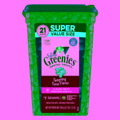 Greenies Feline Dental Treats Tempting Tuna Flavor 21 oz By Greenies - Picture 1 of 1