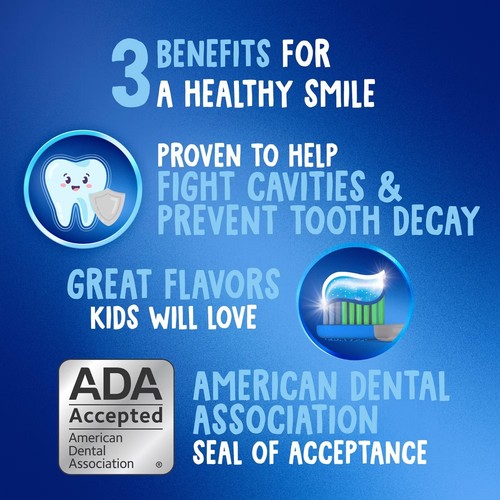 Kid's Crest Cavity Protection Toothpaste, Sparkle Fun, 4.6 oz (130 g), Pack of 5 - Picture 11 of 12