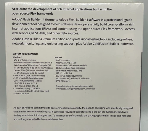 ADOBE FLASH BUILDER 4 软件 MAC 操作系统和 WINDOWS 完整零售原厂封装 - 第 5 张/共 12 张