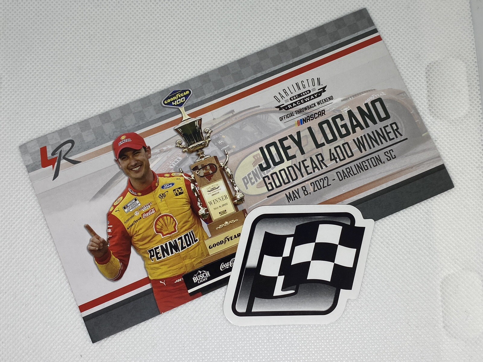Joey Logano 22 2022 ShellPennzoil Darlington Win 1/24 NASCAR Diecast