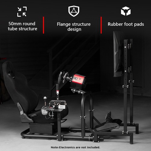 Dardoo Racing Sim Cockpit mit Monitor Stand & Sitz Fit Logitech G29 G920 Fanatec - Bild 5 von 6