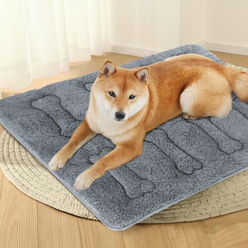 Anti-Slip Dog Bed Crate Mat Soft Plush Quilted Dog Bed Pad 2 Pack Multi-size - Picture 5 of 10