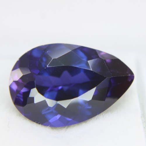 9.90 Ct Certified Loose Gemstones Excellent Pear Cut Purple Natural Sapphire - Bild 1 von 5