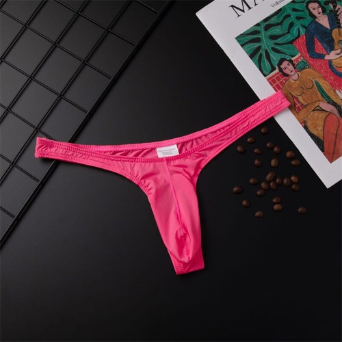 Para Hombres Tanga Calzoncillos Tanga Bikini Ropa Interior T-Back Bolsa Bragas Traje de Baño EE. UU. ➳ - Imagen 13 de 49