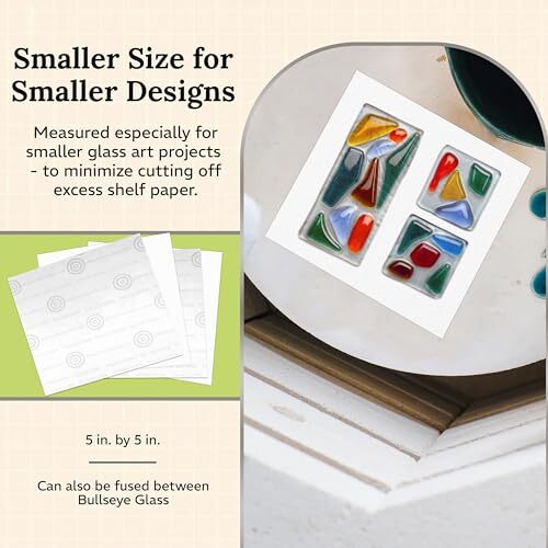 Bullseye Thin fire Kiln Shelf Paper - Small Kiln Paper for Ultra Smooth Surfa... - Picture 4 of 9