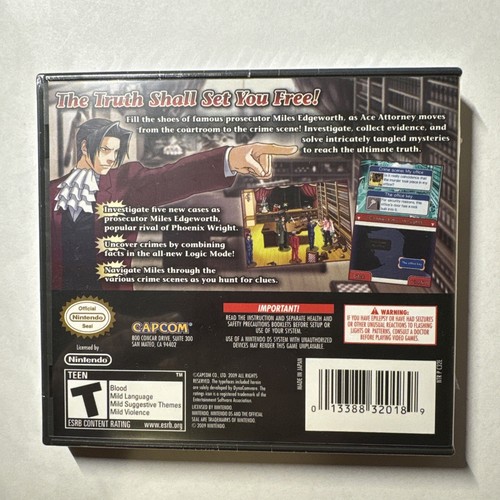 Ace Attorney Investigations - Miles Edgeworth - versiegelt und neu - Nintendo DS - Bild 2 von 10