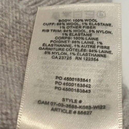 Aritzia Wilfred Free Harper Cropped Wollpullover Mockneck Wollpullover Gr. M/L - Bild 12 von 15