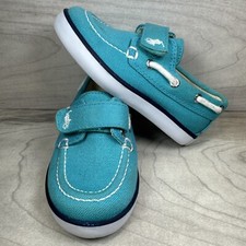 Polo Ralph Lauren Sander EZ Loafer Boat Shoes Blue Deck Slip-On Toddler US 6
