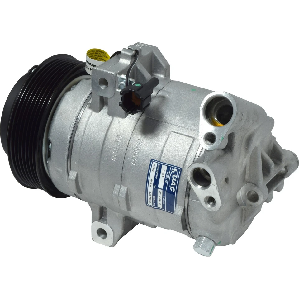 For 2005-2012 Nissan Pathfinder A/C Compressor UAC 2006 2007 2008 2009 2010 2011 - Image 3 of 4