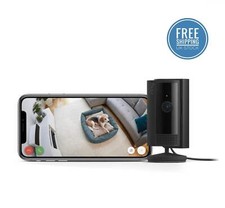 2nd Gen Ring Indoor Wi-Fi Camera FHD1080p W/Alexa | UK Plug | White | Black