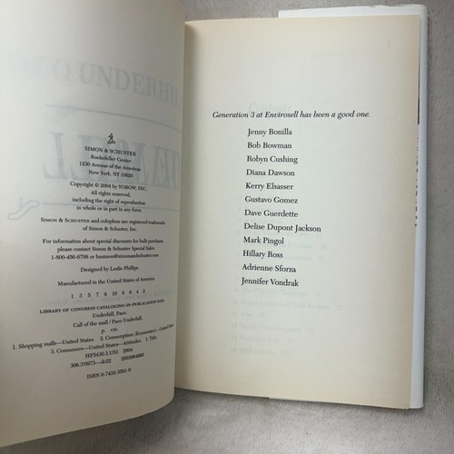 Libro de tapa dura Call of the Mall The Geography of Shopping de Paco Underhill - Imagen 2 de 5