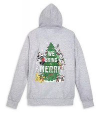 Disney Parks Mickey Friends Christmas Zip Hoodie Sweatshirt Jacket M L 2XL 3X