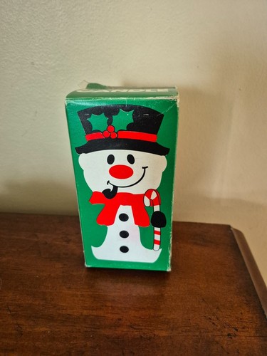 Vintage 1981 Jasco Christmas Spirit 5" Kerzen Weihnachten Frosty Schneemann mit Pfeife - Bild 2 von 11