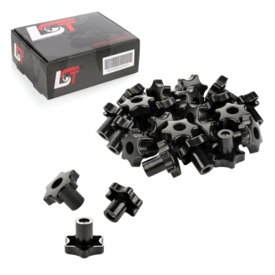 50x Griffmutter Sterngriff mit Durchgangsgewinde Schraubmutter M8 Ø 40 mm