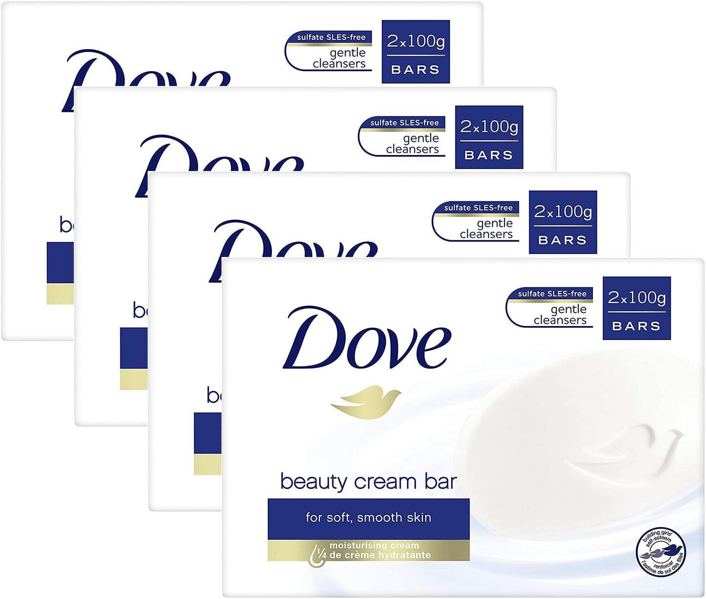 Dove Original Beauty - 4 paquetes de pastillas de jabón (8 pastillas)