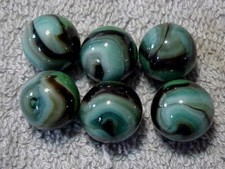 6 HTF 5//8/" HAND SELECTED JABO CLASSIC MARBLES $5.99 LOT G8